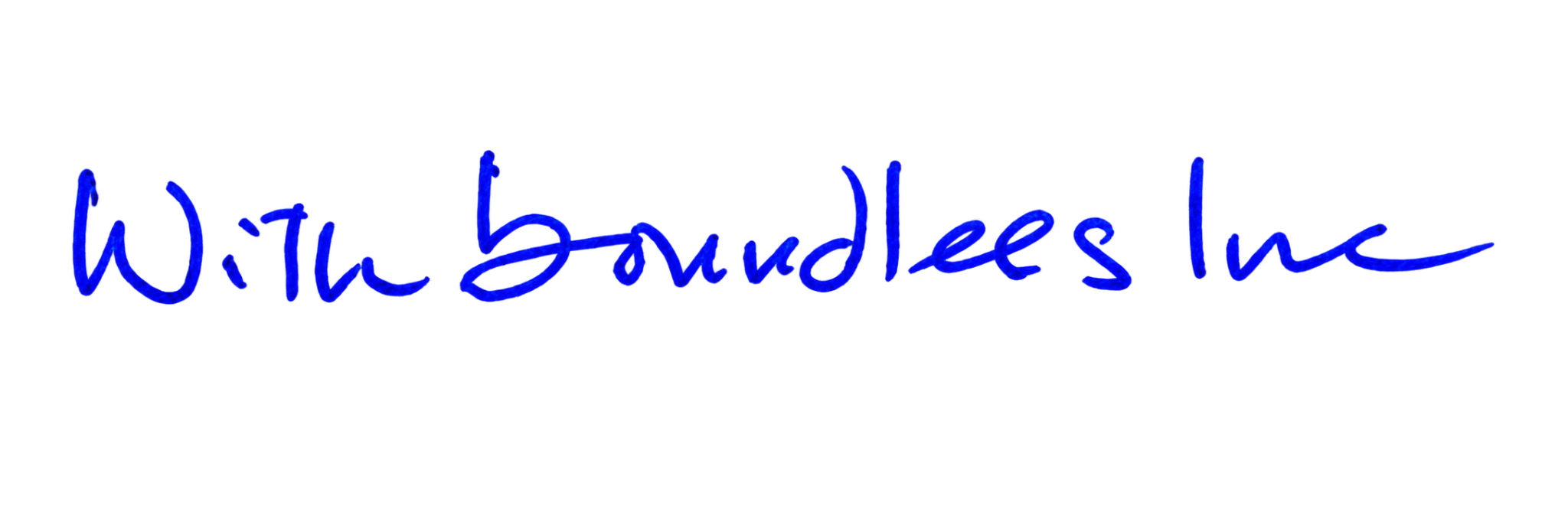 With boundless love